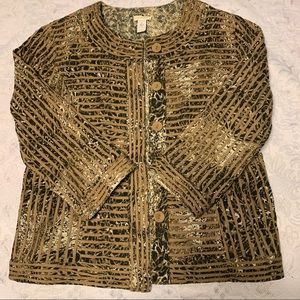 Reversible jacket 3/4 sleeves - animal print